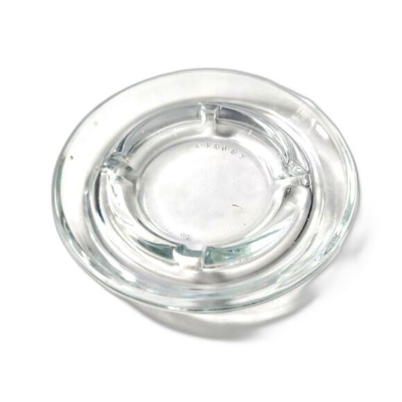 Clear Glass CANADA Ash Tray 4 5/8 Inch Round - Picture 1 of 3